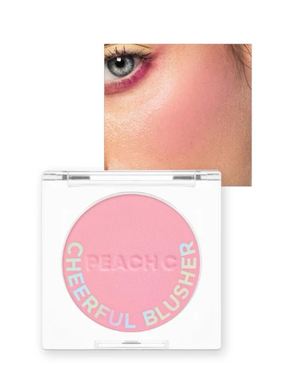 PEACH C Cheerful Blusher - Lychheful Blusher for Cheeks Powder Makeup - Korean